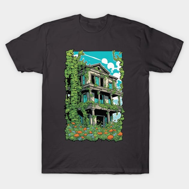 Back to the Earth: The Mansion T-Shirt by Sieve's Weave's